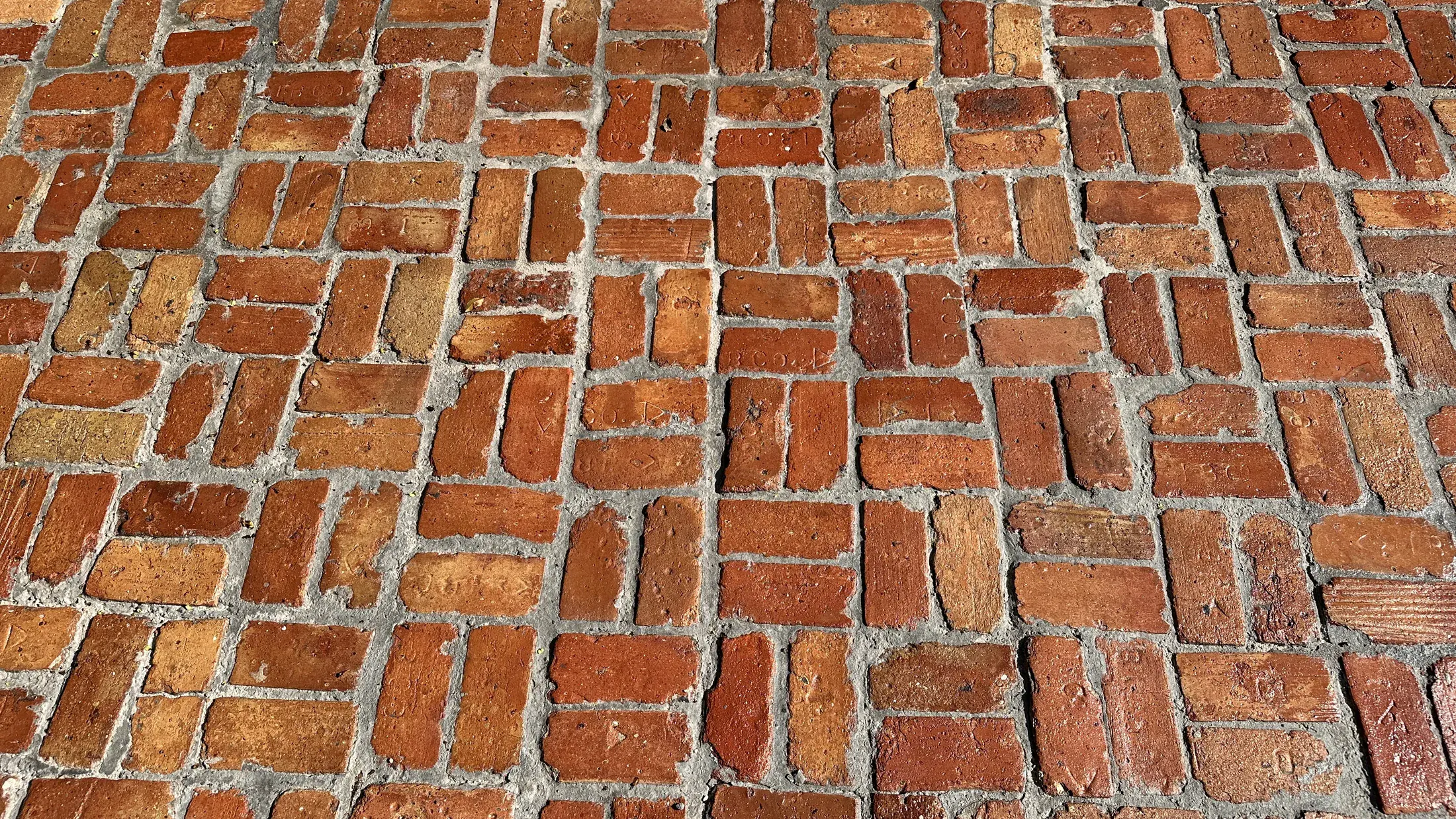 Chicago brick courses reset during a Delray Beach driveway repair